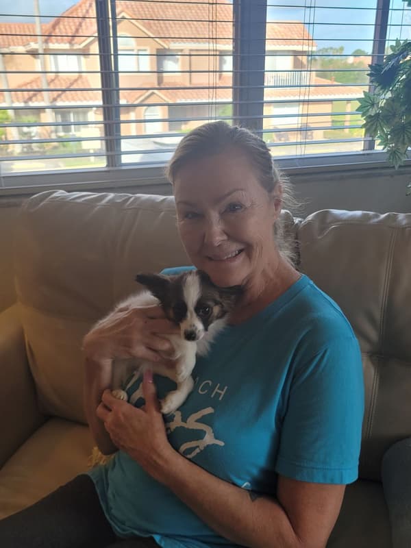 Customer photo of Papillon puppy from Debra K.