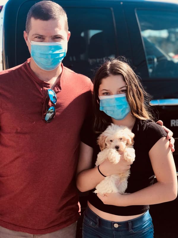 Customer photo of Cavapoo puppy from Aaron G.