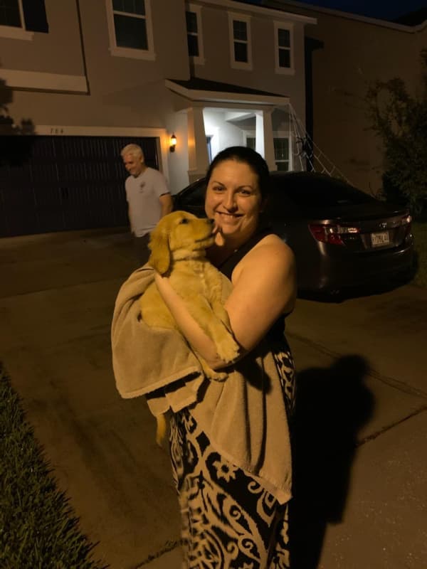 Customer photo of Golden Retriever puppy from Jennifer K. 