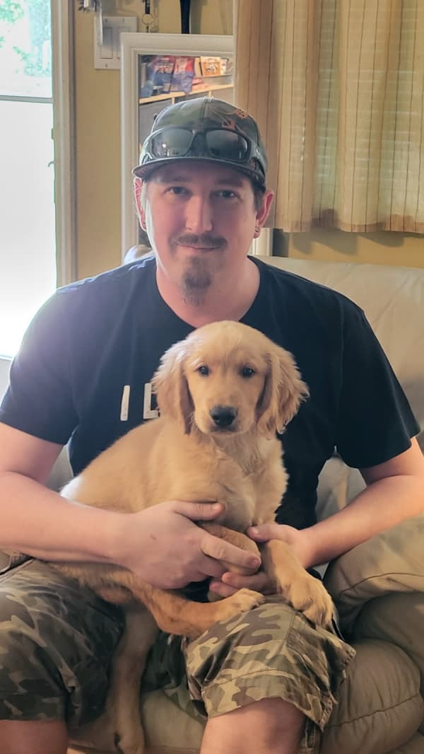Customer photo of Golden Retriever puppy from Jim L.