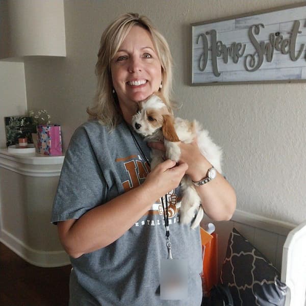 Customer photo of Cavapoo puppy from Amy A.