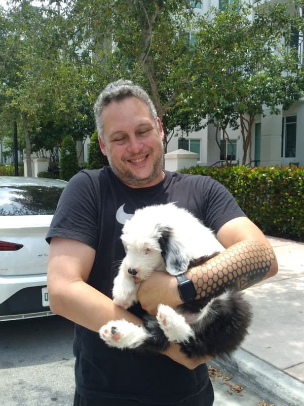 Customer photo of Old English Sheepdog puppy from Carlos S.
