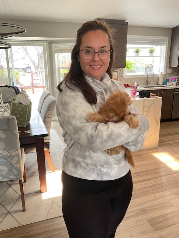 Customer photo of Cavapoo puppy from Leslie P.