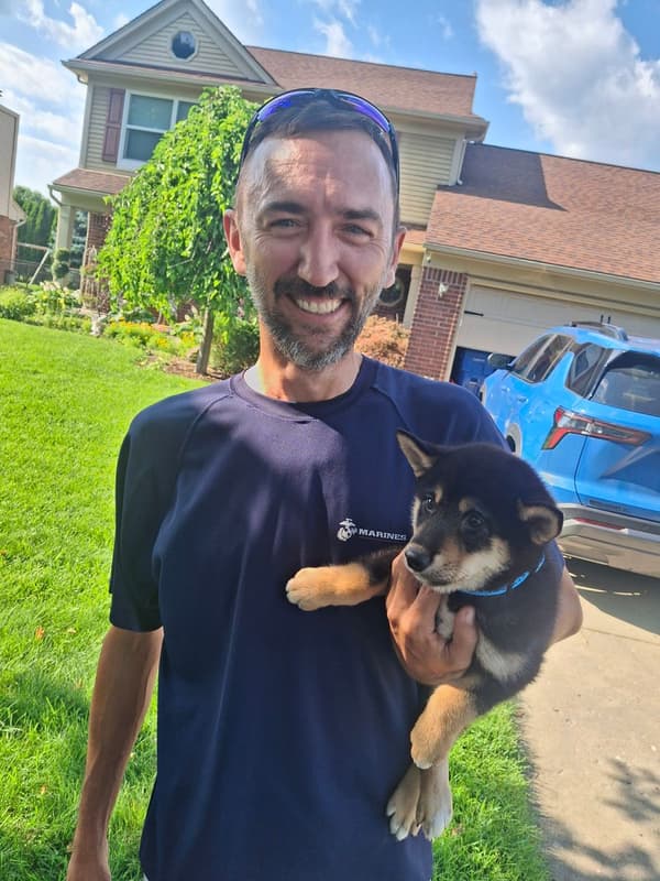Customer photo of Shiba Inu puppy from Michael P.