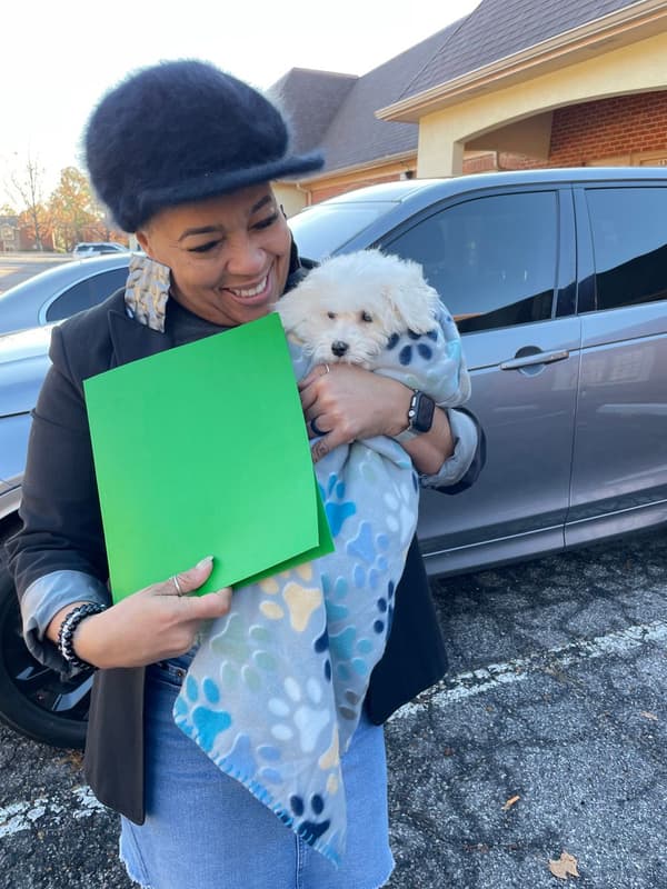 Customer photo of Bichon Frise puppy from Lisa W.