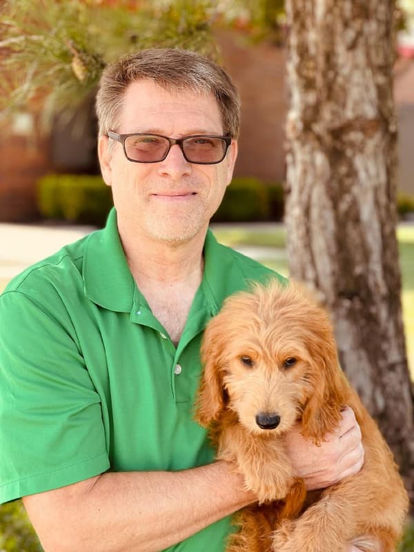 Customer photo of Goldendoodle puppy from Chris K.
