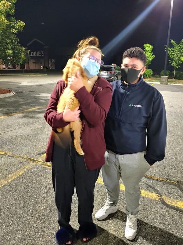 Customer photo of Irishdoodle puppy from Yasmin M.