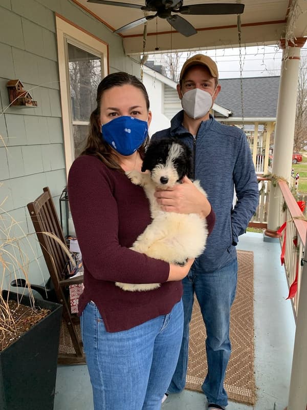 Customer photo of Aussiedoodle puppy from Tara O.