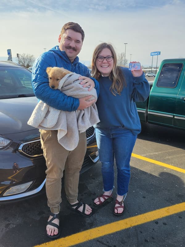 Customer photo of Golden Retriever puppy from Morgan H.