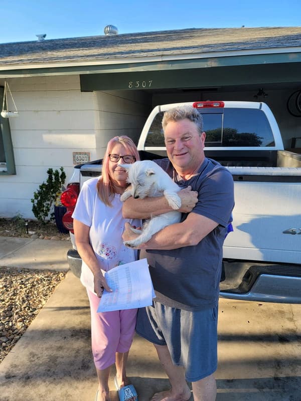 Customer photo of West Highland White Terrier - Westie puppy from Sue M.