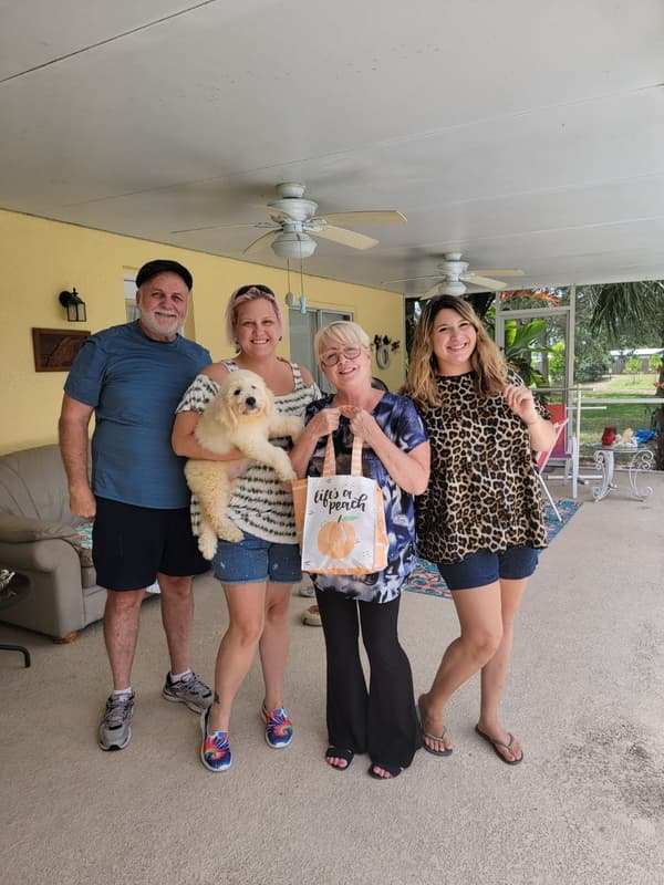 Customer photo of Goldendoodle puppy from Ellen P.