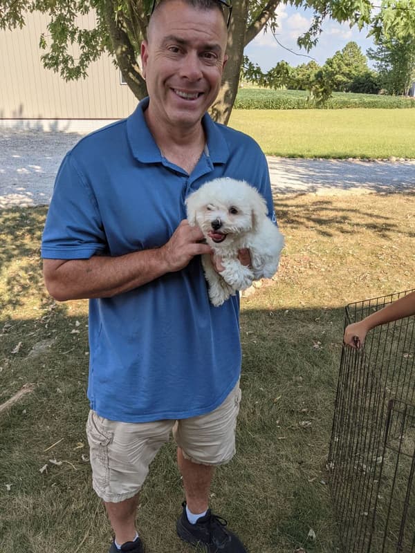 Customer photo of Bichon Frise puppy from Joe D.