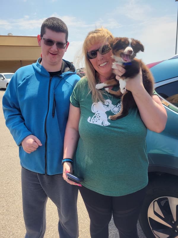 Customer photo of Miniature Australian Shepherd puppy from Mary B.