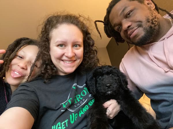 Customer photo of Newfypoo puppy from Andrea B.