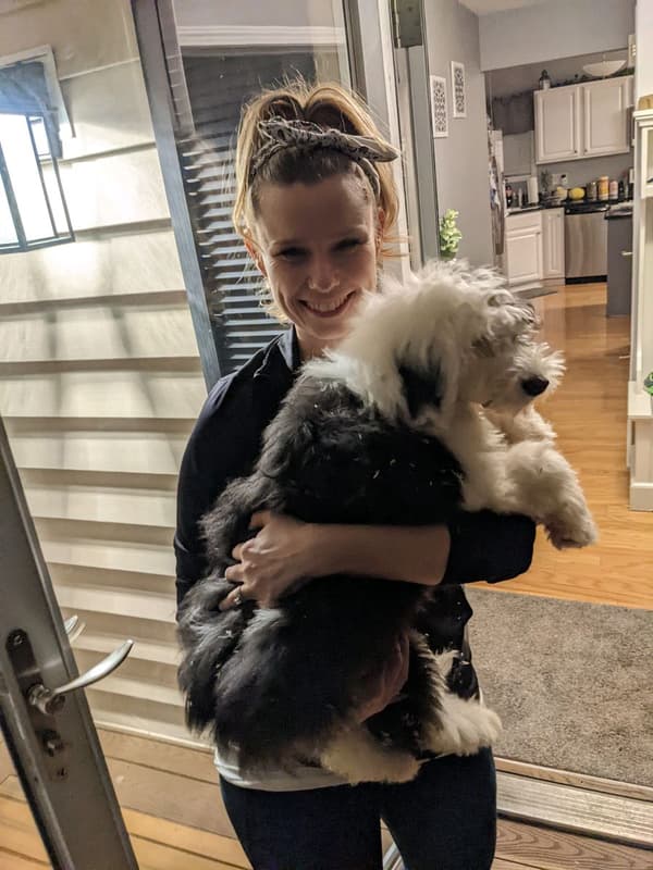 Customer photo of Sheepadoodle puppy from Meggan C.