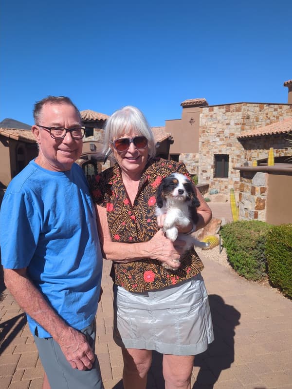 Customer photo of Cavapoo puppy from Joan M.