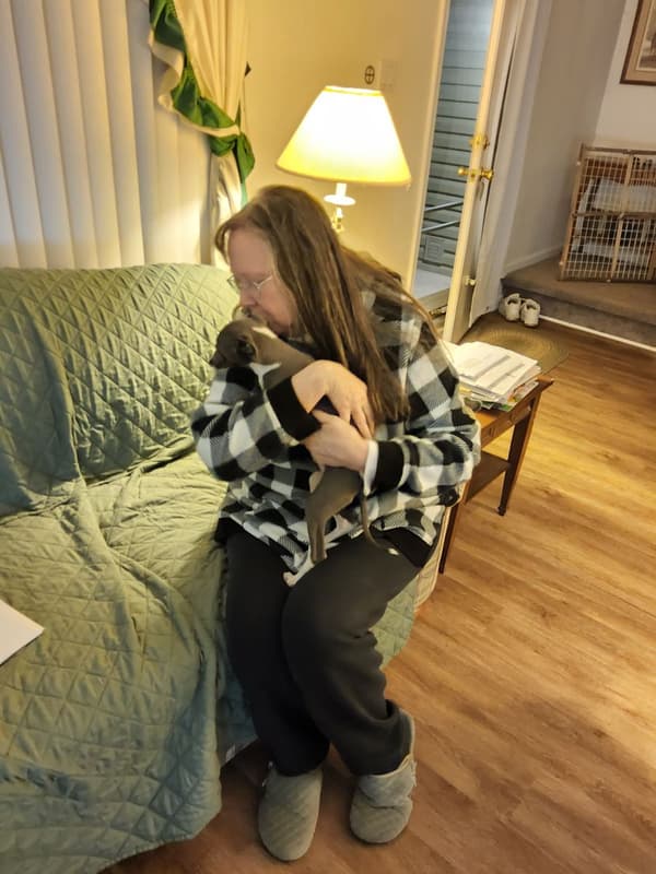 Customer photo of Italian Greyhound puppy from Linda J.