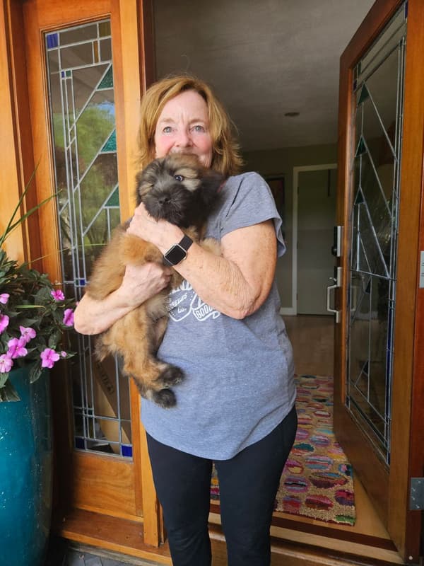 Customer photo of Soft Coated Wheaten Terrier puppy from Gretchen G.