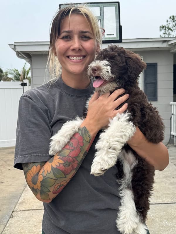 Customer photo of Portuguese Water Dog puppy from Rebecca K.