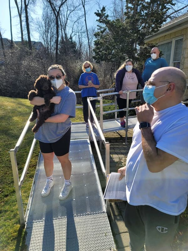 Customer photo of Labradoodle puppy from Melissa A.