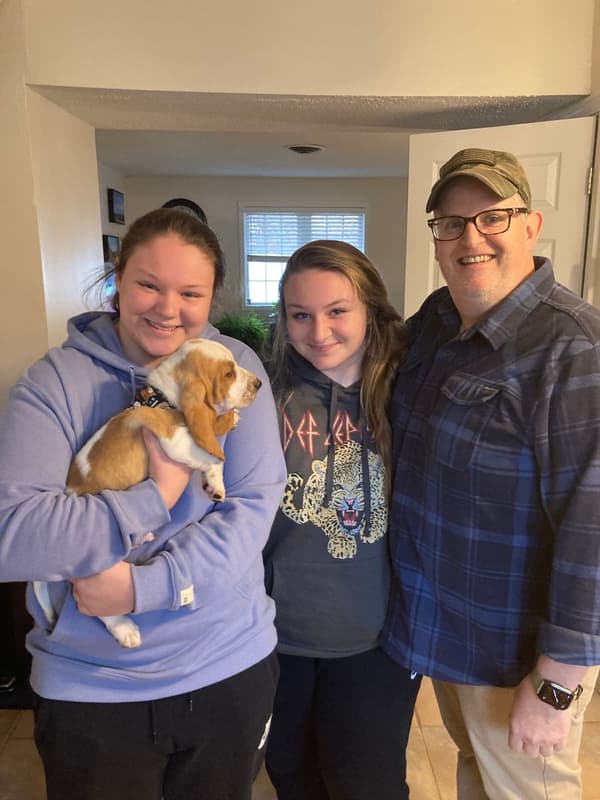 Customer photo of Basset Hound puppy from Jim M.