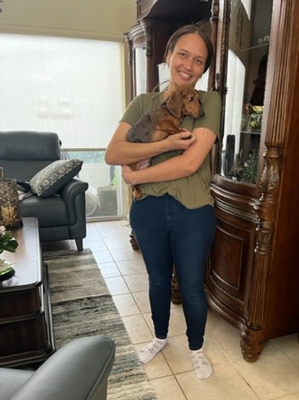 Customer photo of Dachshund, Mini puppy from Ashley W.