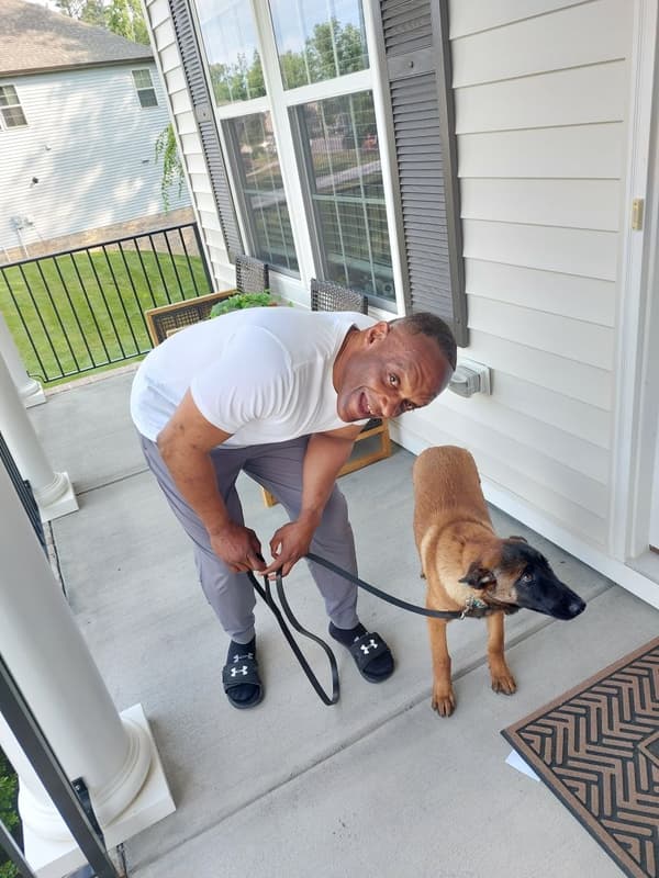 Customer photo of Belgian Malinois puppy from Kevin A.