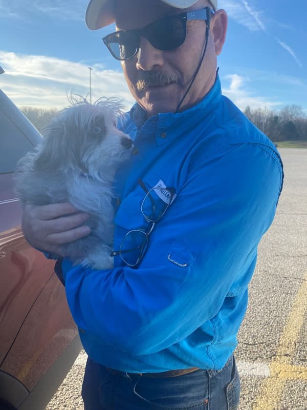 Customer photo of Aussiedoodle puppy from Donna P.