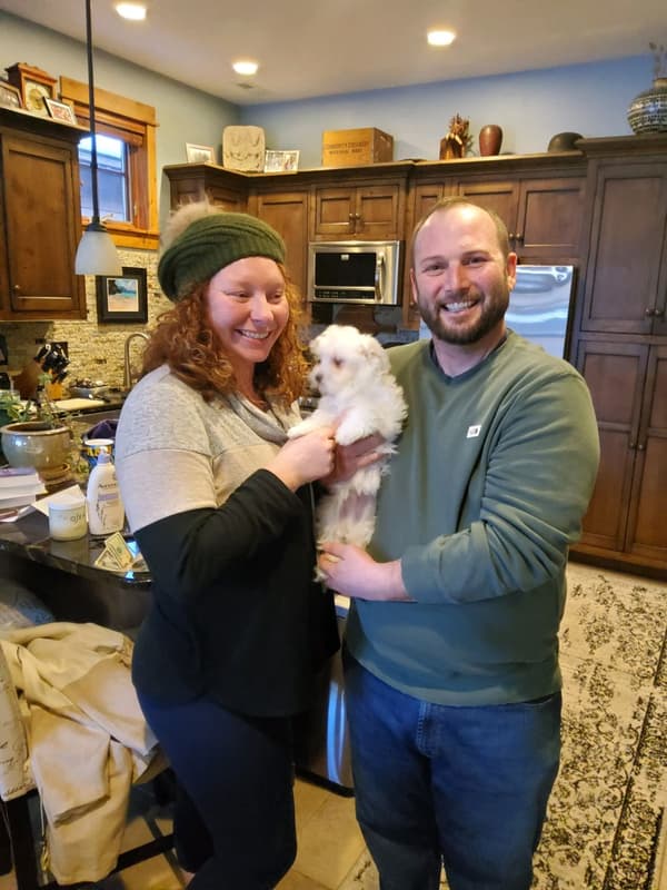 Customer photo of Maltese puppy from Jarrod W. 