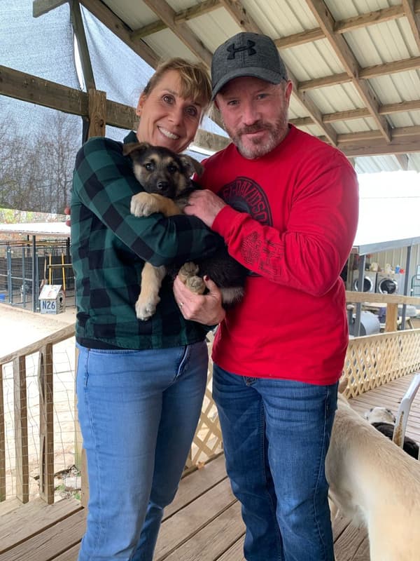 Customer photo of Shepadoodle puppy from Brent S.