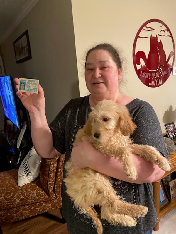 Customer photo of Goldendoodle puppy from Deborah B.