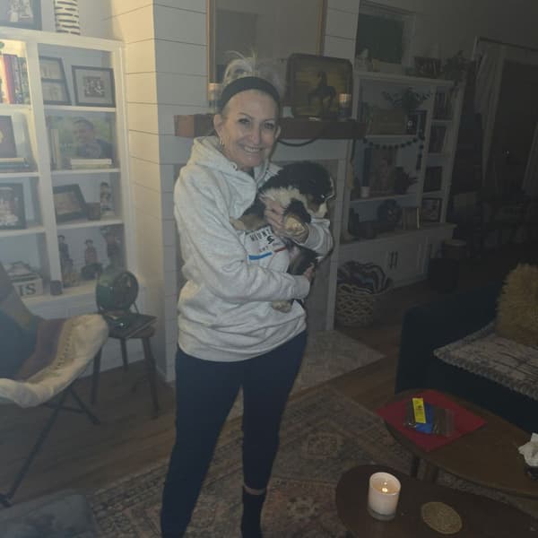 Customer photo of Bernese Mountain Dog puppy from Leslie S.