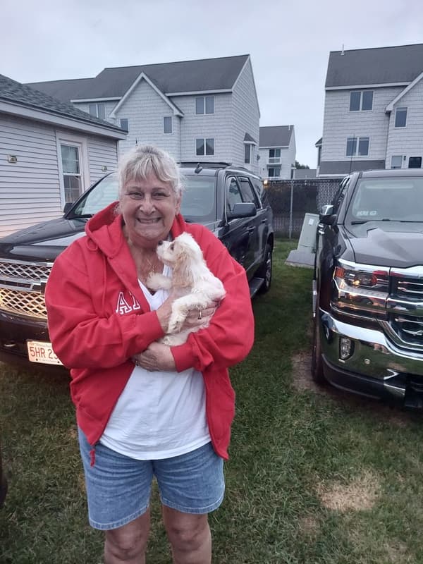 Customer photo of Cavachon puppy from Barbara H. 