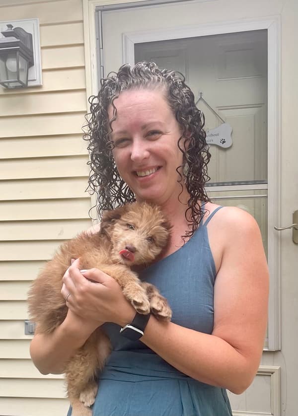 Customer photo of Aussiedoodle puppy from Christine S.