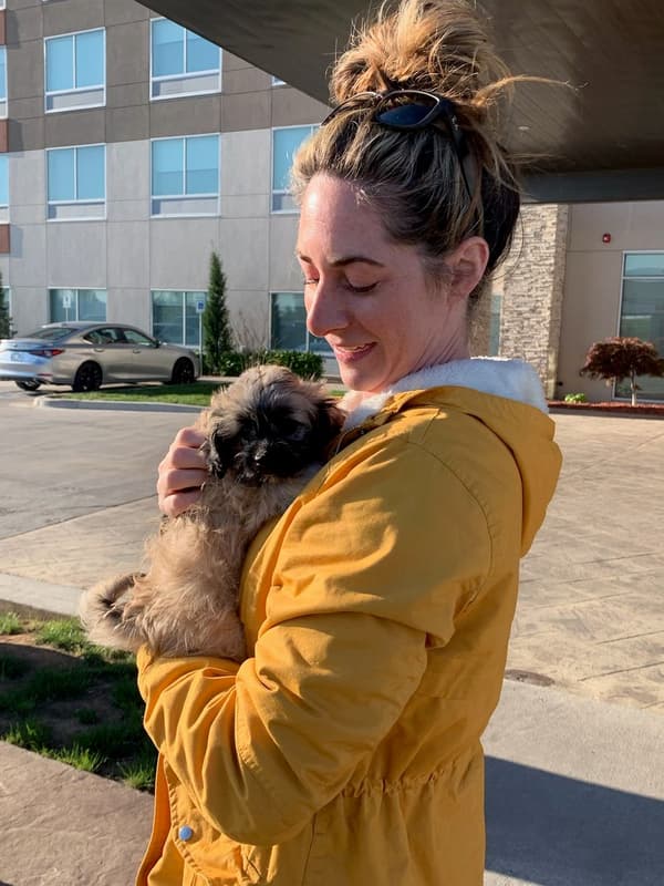 Customer photo of Havapoo puppy from Jessica D. 