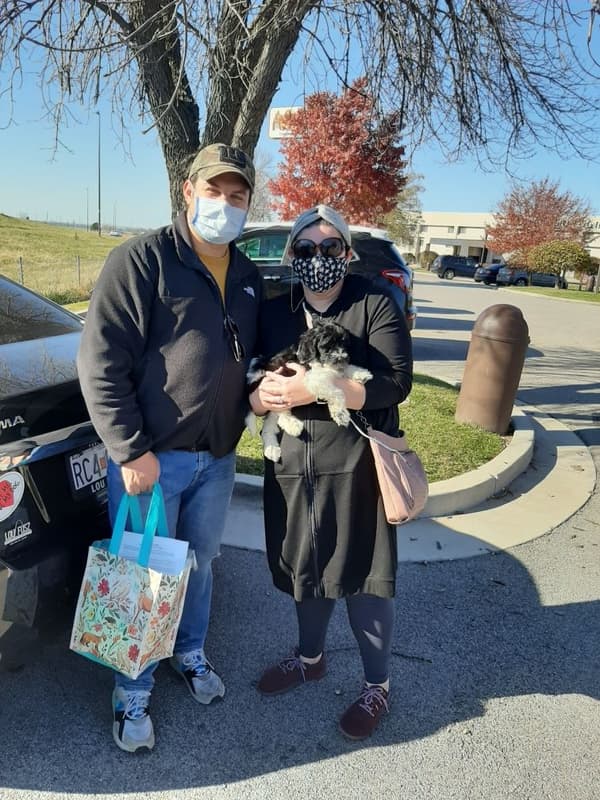 Customer photo of Goldendoodle puppy from Ari N.