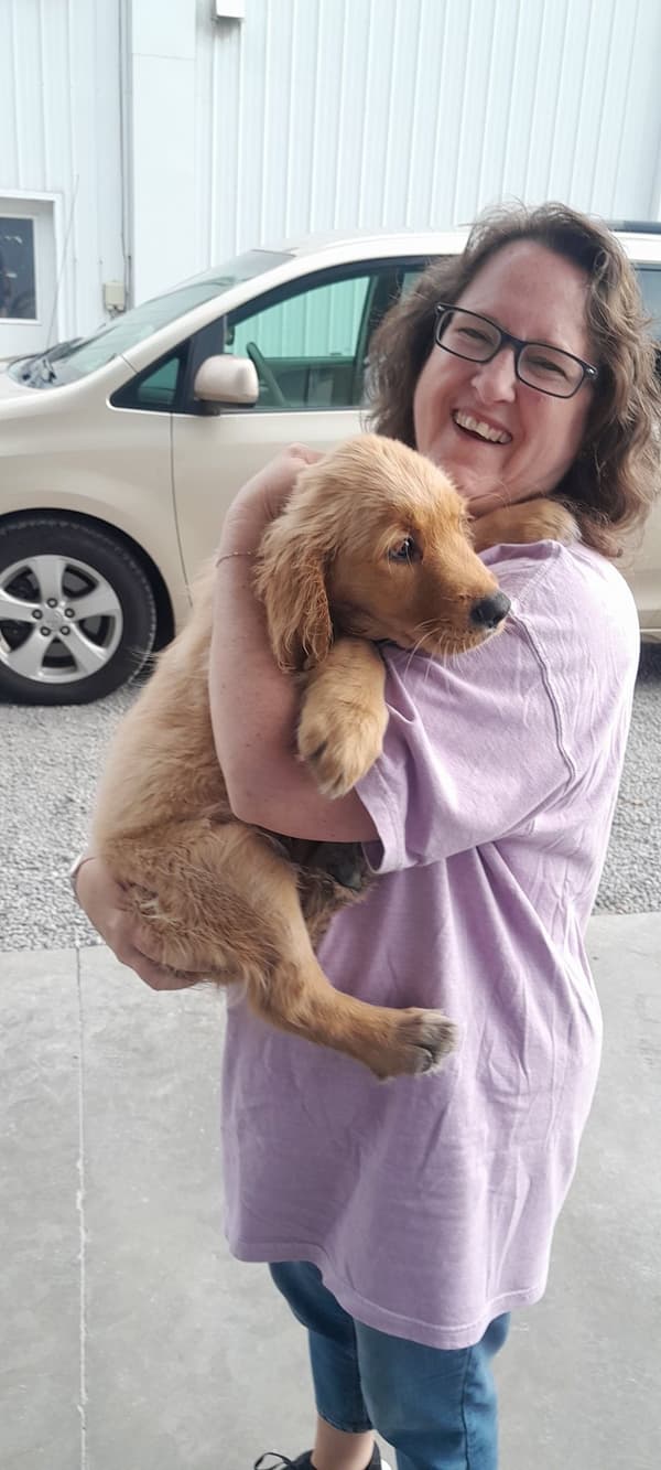 Customer photo of Golden Retriever puppy from Tracy G.