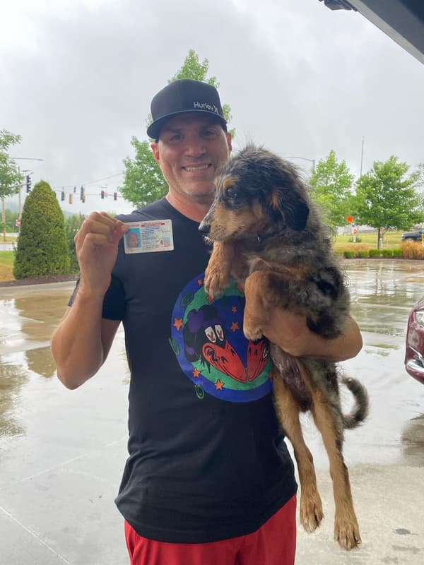 Customer photo of Aussiedoodle puppy from Mark B.