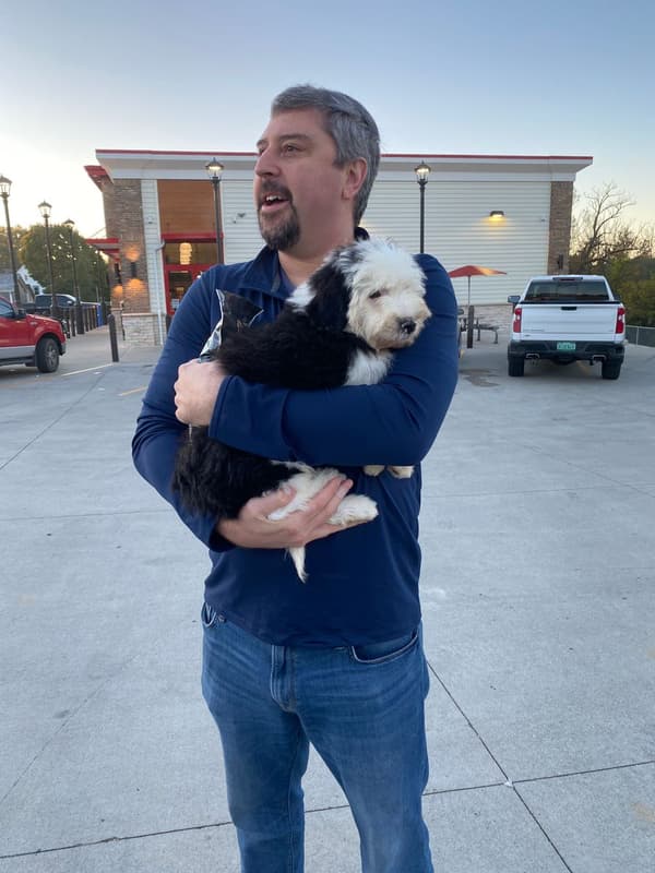 Customer photo of Sheepadoodle puppy from Gary Z.