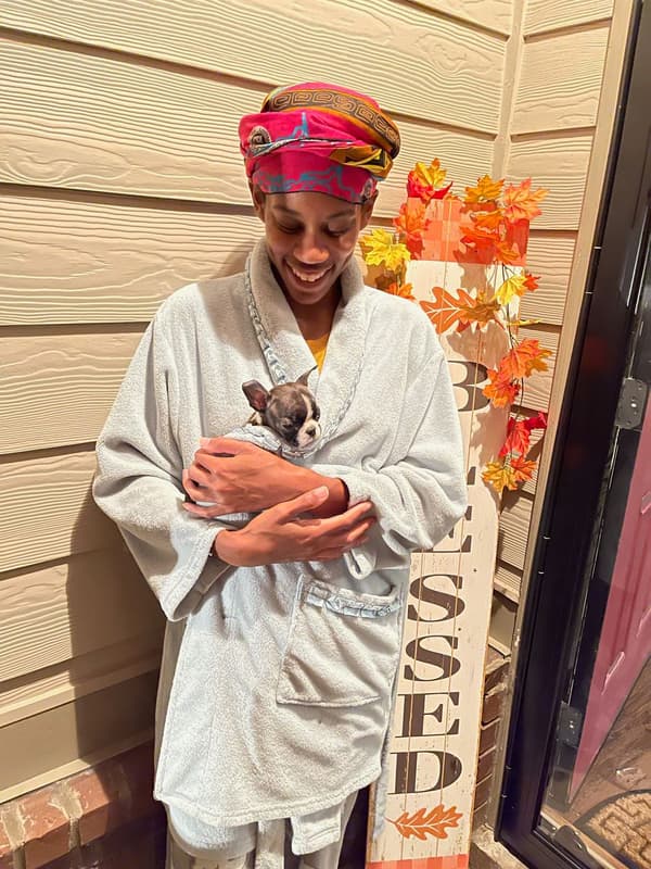 Customer photo of Boston Terrier puppy from Rashawna R.