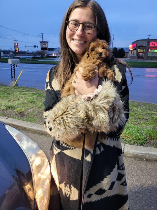Customer photo of Cavapoo puppy from Nancy P.