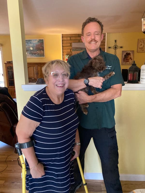 Customer photo of Schnoodle puppy from Kim J.