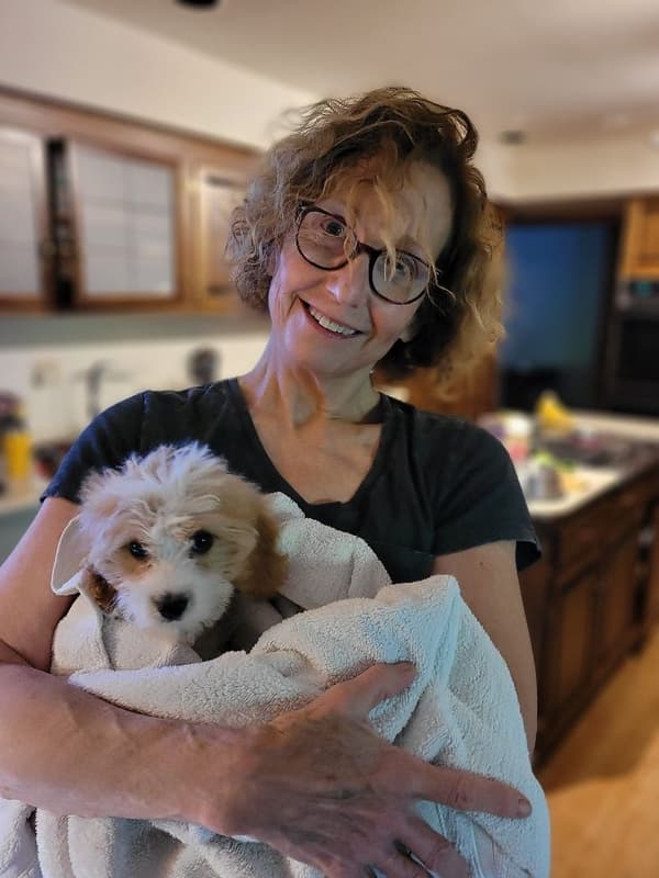 Customer photo of Cavapoo puppy from Peggy P.
