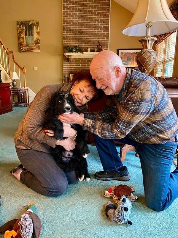 Customer photo of Bernedoodle puppy from Michael & Jill J.