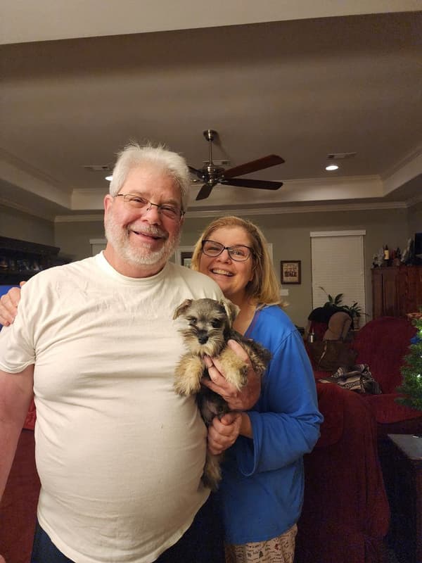 Customer photo of Schnauzer, Miniature puppy from Trisha B.