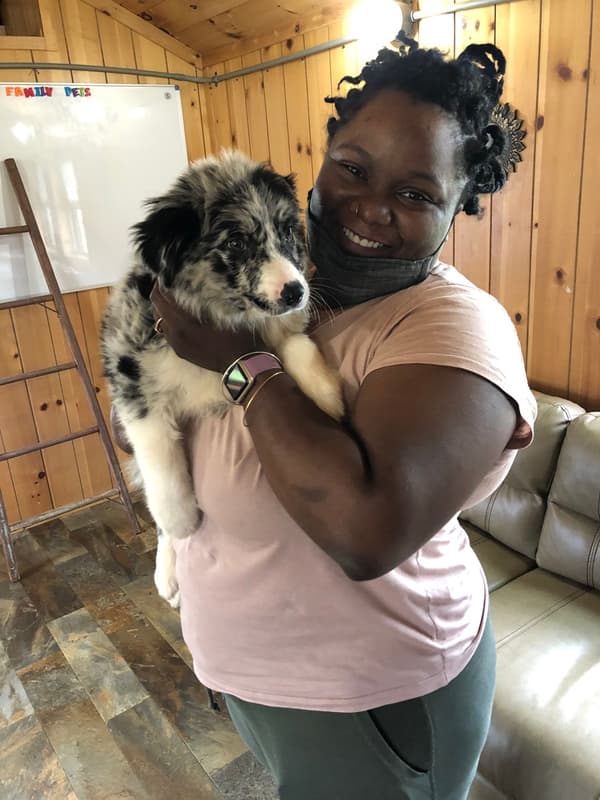 Customer photo of Australian Shepherd puppy from Marva H.