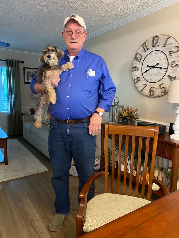 Customer photo of Schnoodle puppy from Brandi B. 