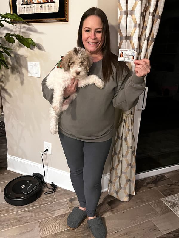 Customer photo of Labradoodle puppy from Martha G. 
