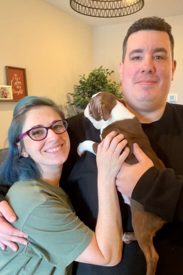 Customer photo of Boston Terrier puppy from Tiffany M.