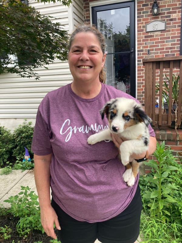 Customer photo of Miniature Australian Shepherd puppy from Patricia T.